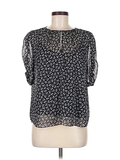 Pre-owned Jcrew 3/4 Sleeve Blouse In Black