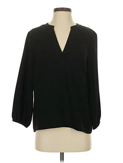 Pre-owned Jcrew 3/4 Sleeve Blouse In Black