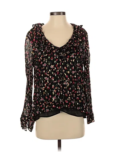 Pre-owned Jcrew 3/4 Sleeve Blouse In Black