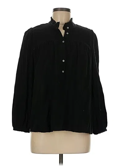 Pre-owned Jcrew 3/4 Sleeve Blouse In Black