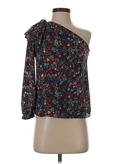 Pre-owned Jcrew 3/4 Sleeve Blouse In Black