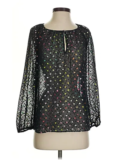 Pre-owned Jcrew 3/4 Sleeve Blouse In Black