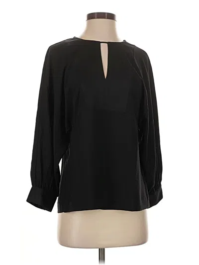Jcrew 3/4 Sleeve Blouse In Black