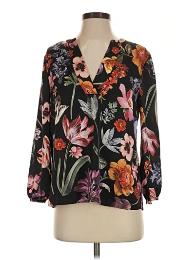 Jcrew 3/4 Sleeve Blouse In Black