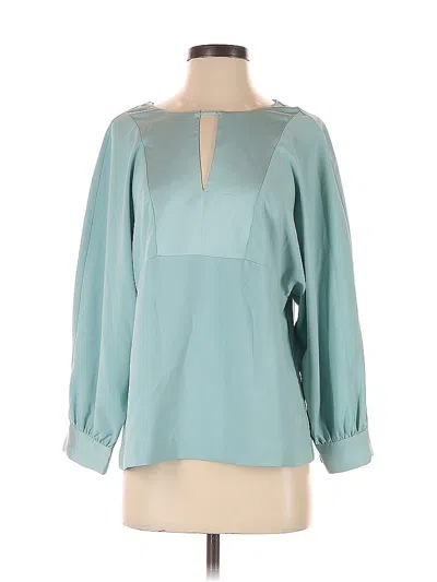 Pre-owned Jcrew 3/4 Sleeve Blouse In Blue