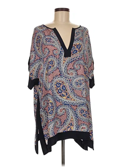 Jcrew 3/4 Sleeve Blouse In Blue