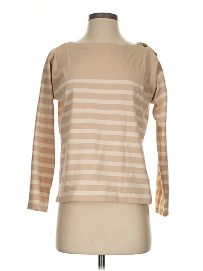 Pre-owned Jcrew 3/4 Sleeve Blouse In Brown