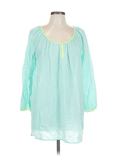 Pre-owned Jcrew 3/4 Sleeve Blouse In Green
