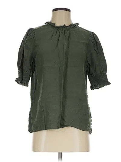 Pre-owned Jcrew 3/4 Sleeve Blouse In Green