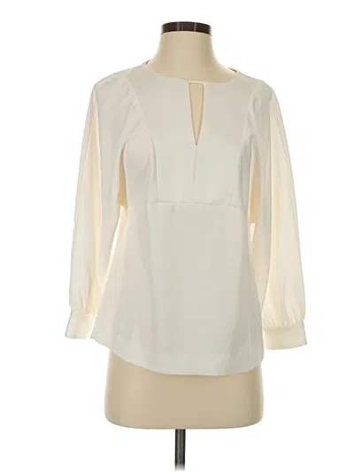 Pre-owned Jcrew 3/4 Sleeve Blouse In Ivory