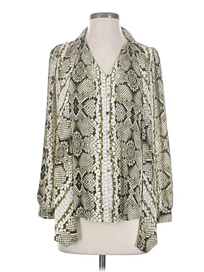 Pre-owned Jcrew 3/4 Sleeve Blouse In Ivory
