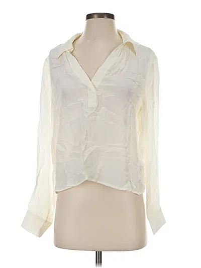 Pre-owned Jcrew 3/4 Sleeve Blouse In Ivory