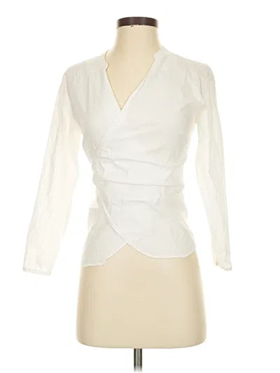 Pre-owned Jcrew 3/4 Sleeve Blouse In Ivory