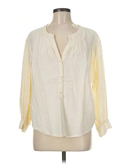 Pre-owned Jcrew 3/4 Sleeve Blouse In Ivory