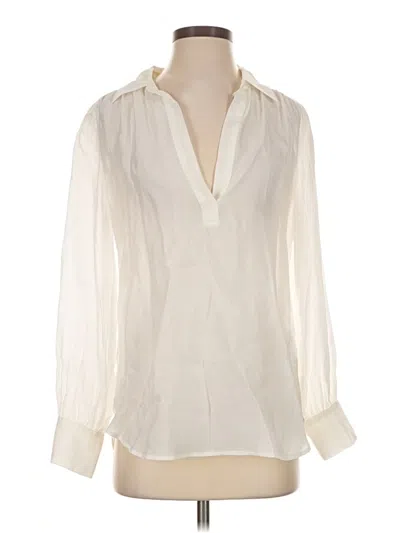 Pre-owned Jcrew 3/4 Sleeve Blouse In Ivory