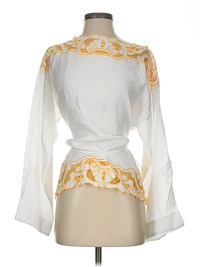 Pre-owned Jcrew 3/4 Sleeve Blouse In Ivory