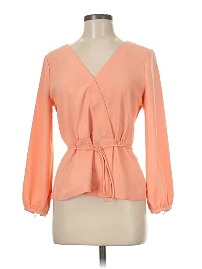 Pre-owned Jcrew 3/4 Sleeve Blouse In Orange