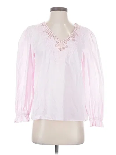 Pre-owned Jcrew 3/4 Sleeve Blouse In Pink
