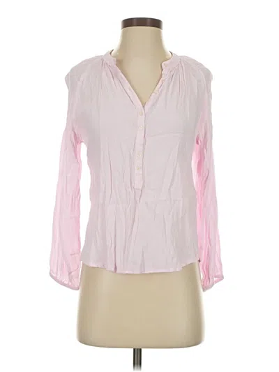 Pre-owned Jcrew 3/4 Sleeve Blouse In Pink