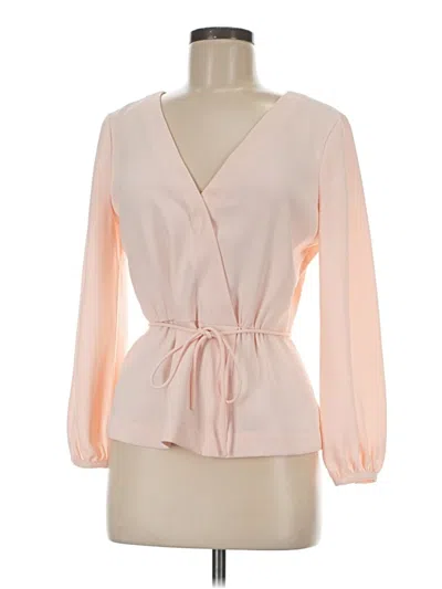 Pre-owned Jcrew 3/4 Sleeve Blouse In Pink