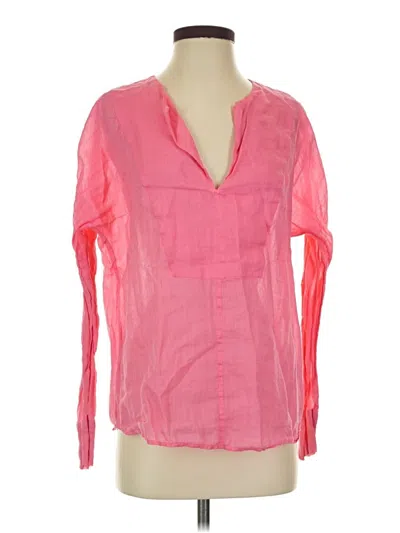 Pre-owned Jcrew 3/4 Sleeve Blouse In Pink