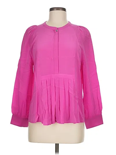 Pre-owned Jcrew 3/4 Sleeve Blouse In Pink