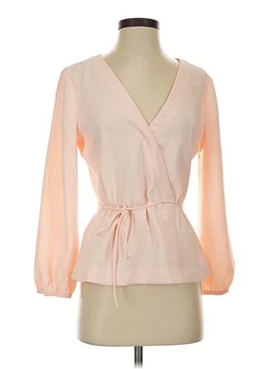 Pre-owned Jcrew 3/4 Sleeve Blouse In Pink