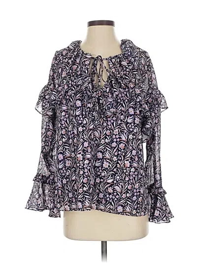 Pre-owned Jcrew 3/4 Sleeve Blouse In Purple