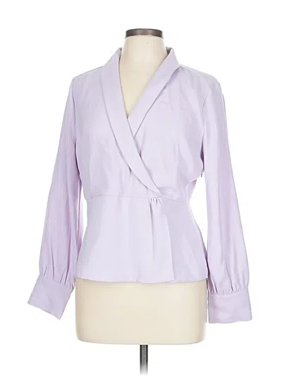 Pre-owned Jcrew 3/4 Sleeve Blouse In Purple