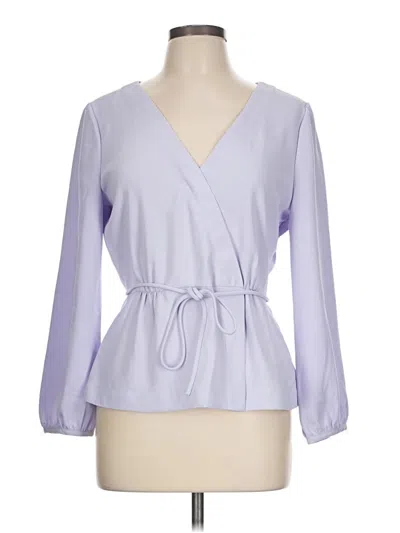 Pre-owned Jcrew 3/4 Sleeve Blouse In Purple