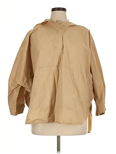 Pre-owned Jcrew 3/4 Sleeve Blouse In Tan