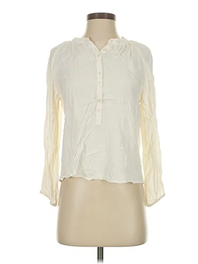 Pre-owned Jcrew 3/4 Sleeve Blouse In White