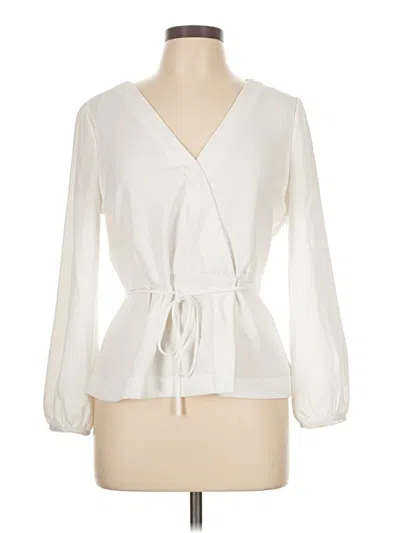 Pre-owned Jcrew 3/4 Sleeve Blouse In White