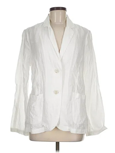 Pre-owned Jcrew 3/4 Sleeve Blouse In White