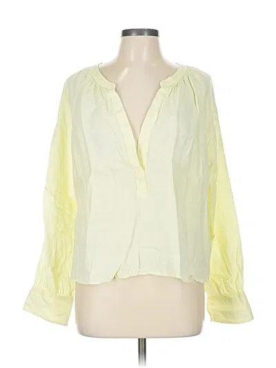 Pre-owned Jcrew 3/4 Sleeve Blouse In Yellow