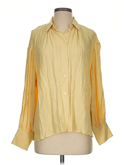Pre-owned Jcrew 3/4 Sleeve Blouse In Yellow