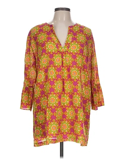 Pre-owned Jcrew 3/4 Sleeve Blouse In Yellow