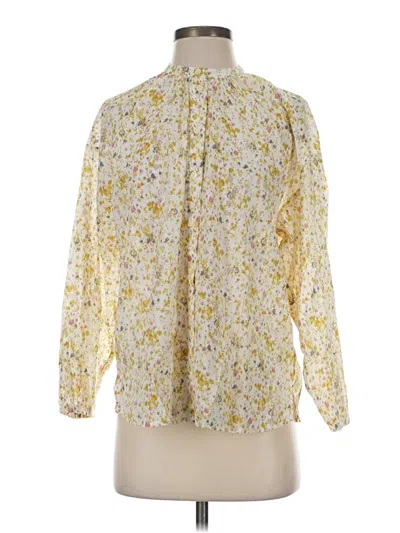 Pre-owned Jcrew 3/4 Sleeve Blouse In Yellow