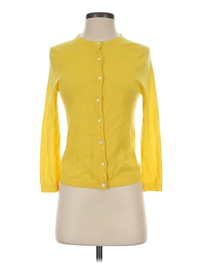 Pre-owned Jcrew 3/4 Sleeve Blouse In Yellow
