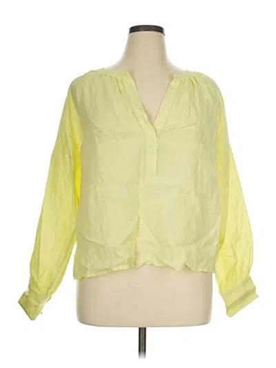 Jcrew 3/4 Sleeve Blouse In Yellow