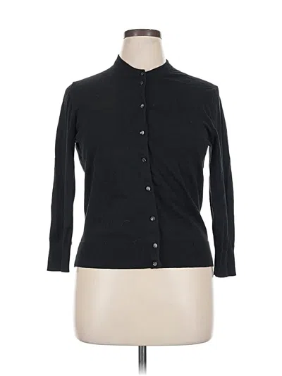 Pre-owned Jcrew 3/4 Sleeve Button Down Shirt In Black