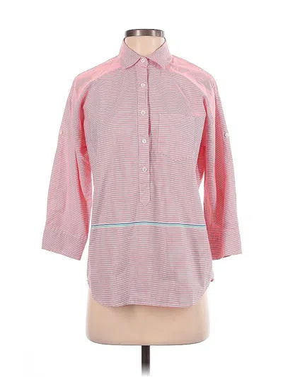 Pre-owned Jcrew 3/4 Sleeve Button Down Shirt In Pink