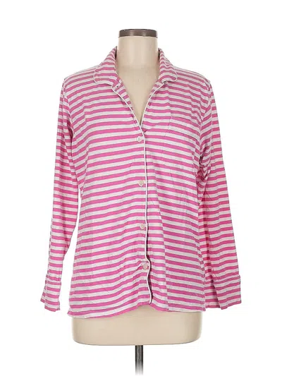 Pre-owned Jcrew 3/4 Sleeve Button Down Shirt In Pink
