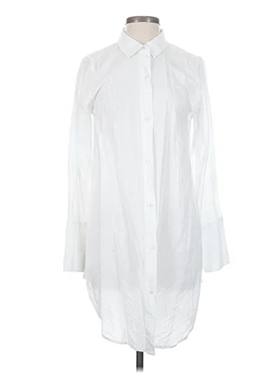 Pre-owned Jcrew 3/4 Sleeve Button Down Shirt In White