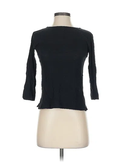 Pre-owned Jcrew 3/4 Sleeve T-shirt In Black