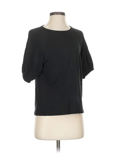 Pre-owned Jcrew 3/4 Sleeve T-shirt In Black