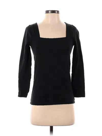 Pre-owned Jcrew 3/4 Sleeve T-shirt In Black