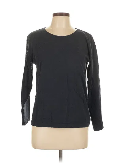 Pre-owned Jcrew 3/4 Sleeve T-shirt In Black
