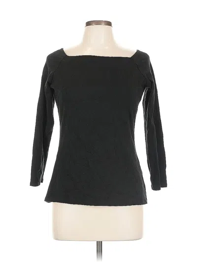 Pre-owned Jcrew 3/4 Sleeve T-shirt In Black