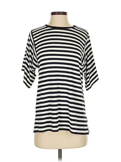 Pre-owned Jcrew 3/4 Sleeve T-shirt In Black